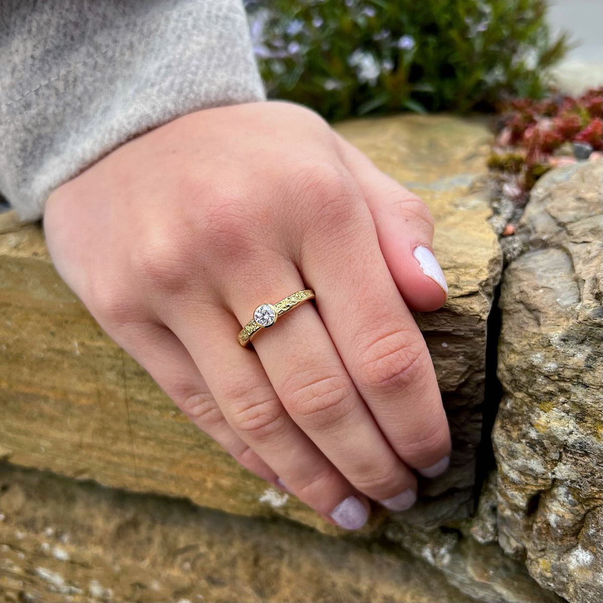 Matrix Diamond Ring in 18ct Yellow Gold - Main Image