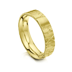 Runic Ring in 18ct Yellow Gold by Sheila Fleet Jewellery
