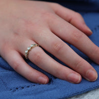 Celtic Trilogy Diamond Ring in 9ct White Gold by Sheila Fleet Jewellery