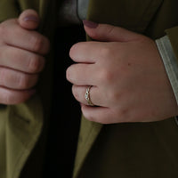 Celtic Twist 0.09ct Diamond Solitaire Ring in 9ct White Gold by Sheila Fleet Jewellery