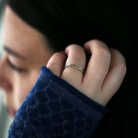 Celtic Twist Band in 9ct White Gold by Sheila Fleet Jewellery