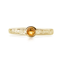 Matrix Citrine Ring in 9ct Yellow Gold by Sheila Fleet Jewellery