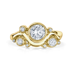 Super Cosmos Diamond Ring in 9ct Yellow Gold by Sheila Fleet Jewellery