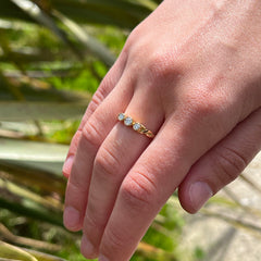 Celtic Trilogy Diamond Ring in 9ct Yellow Gold by Sheila Fleet Jewellery