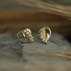 Harvest Petite Stud Earrings in 9ct Yellow Gold by Sheila Fleet Jewellery