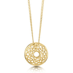 Celtic Small Pendant in 9ct Yellow Gold by Sheila Fleet Jewellery