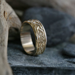 Book of Kells Ring in 9ct Yellow Gold by Sheila Fleet Jewellery