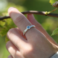 Matrix Blue Topaz Ring in Sterling Silver by Sheila Fleet Jewellery