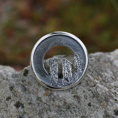 Orkney Spirit Brooch in Oxidised Sterling Silver by Sheila Fleet Jewellery