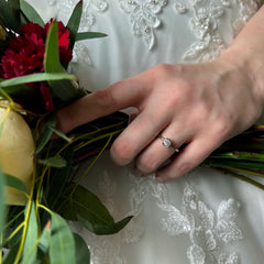 Contemporary 0.40ct Solitaire Diamond Ring in Platinum