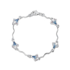 Sea Moss Bracelet in Sea Blue Enamel by Sheila Fleet Jewellery