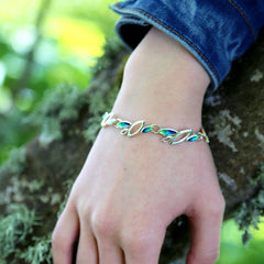 Seasons Sterling Silver Bracelet in Spring Enamel