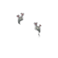 Sea Moss Stud Earrings in Mill Sands Enamel by Sheila Fleet Jewellery