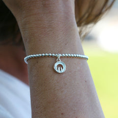 Orkney Spirit Stretch Bracelet in Dew Enamel by Sheila Fleet Jewellery