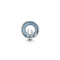 Orkney Spirit Lapel Pin in Blue Grey Enamel by Sheila Fleet Jewellery