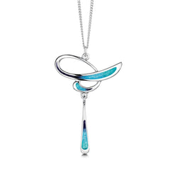 Scapa Flow Enamel Pendant in Sterling Silver by Sheila Fleet Jewellery