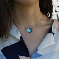 Lunar Bright Necklace in Tropical Enamel