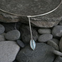 Sands of Time Long Necklace in Ice Enamel by Sheila Fleet Jewellery