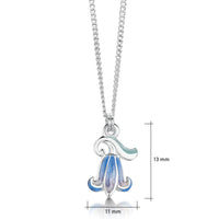 Bluebell Small Pendant Necklace in Sterling Silver by Sheila Fleet Jewellery