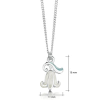 Bluebell Small Pendant Necklace in Whitebell Enamel by Sheila Fleet Jewellery
