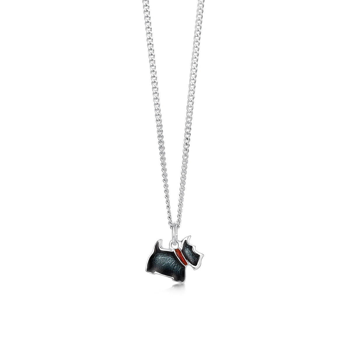 Kiara Jewellery - Set di ciondolo a forma di cane scozzese, intarsiato con conchiglia di abalone blu verdastro naturale, su catenina da 45,7 cm, con orecchini placcati in rodio ipoallergenici Kiara Jewellery - Set di ciondolo a forma di cane scozzese, intarsiato con conchiglia di abalone blu verdastro naturale, su catenina da 45,7 cm, con orecchini placcati in rodio ipoallergenici
