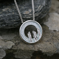 Orkney Spirit Pendant in Dew Enamel by Sheila Fleet Jewellery