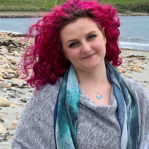 Pentland Enamel Pendant Necklace in Sterling Silver