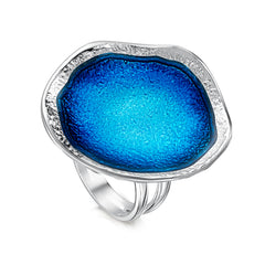 Lunar Bright Dress Ring in Tropical Enamel by Sheila Fleet Jewellery