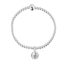 Ogham Stretch Bracelet in Sterling Silver by Sheila Fleet Jewellery