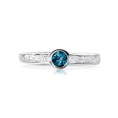Matrix London Blue Topaz Ring in Sterling Silver by Sheila Fleet Jewellery