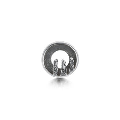 Orkney Spirit Lapel Pin in Oxidised Sterling Silver by Sheila Fleet jewellery