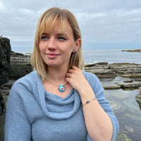 Pentland Enamel Necklace in Sterling Silver