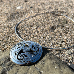 Birsay Disc Occasion Necklace in Sterling Silver