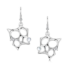 Sculpted By Time Dress Drop Earrings with Moonstone by Sheila Fleet Jewellery