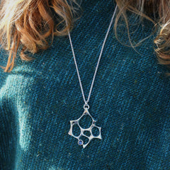 Sculpted By Time Dress Pendant with Moonstone by Sheila Fleet Jewellery