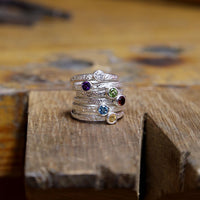 Matrix Amethyst Ring in Sterling Silver by Sheila Fleet Jewellery