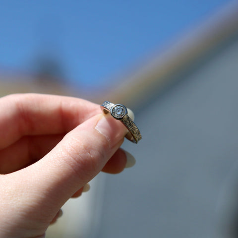 Matrix 0.40ct Diamond Ring in Platinum by Sheila Fleet Jewellery