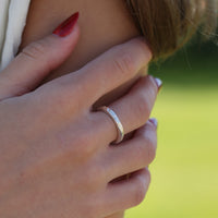 Matrix 3mm Band in Sterling Silver by Sheila Fleet Jewellery