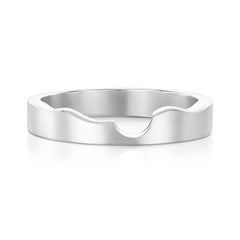 River Ripples Wedding Band in Sterling Silver (R089) by Sheila Fleet Jewellery