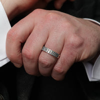 Runic Ring in Sterling Silver by Sheila Fleet Jewellery