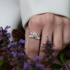 Super Cosmos Cubic Zirconia Ring in Sterling Silver by Sheila Fleet Jewellery