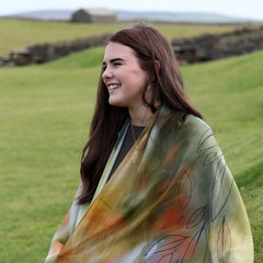 Seasons Silk Scarf by Sheila Fleet Jewellery