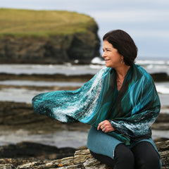 Tidal Silk Scarf by Sheila Fleet Jewellery