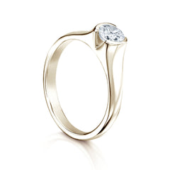 North Star 0.5ct Diamond Ring in 18ct White Gold by Sheila Fleet Jewellery