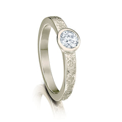 Matrix 0.40ct Diamond Ring in 18ct White Gold by Sheila Fleet Jewellery