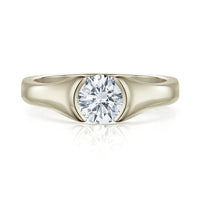 Venus 1.0ct Solitaire Diamond Ring in 18ct White Gold by Sheila Fleet Jewellery