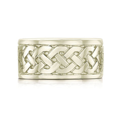 Book of Kells Dress Ring in 18ct White Gold by Sheila Fleet Jewellery