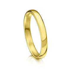 Traditional 2.5mm Wedding Ring in 18ct Yellow Gold by Sheila Fleet Jewellery