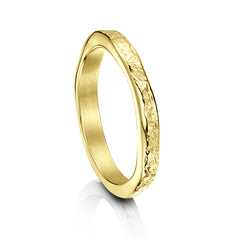 Matrix 3mm Band in 18ct Yellow Gold