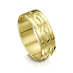 Pierowall Twist Celtic Ring in 18ct Yellow Gold by Sheila Fleet Jewellery